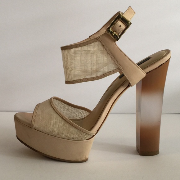 Rachel Zoe Shoes - Rachel Zoe Lexi Raffia Platform Heels sz 9